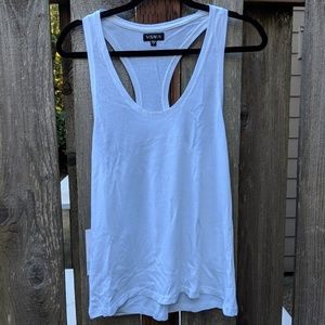 White Racerback Tank